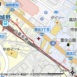 福岡県北九州市小倉北区重住3丁目周辺の地図