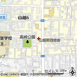 マック　山越調剤薬局周辺の地図