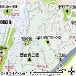 〒805-0064 福岡県北九州市八幡東区西台良町の地図