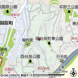 福岡県北九州市八幡東区西台良町周辺の地図