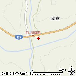 徳島県那賀郡那賀町中山助友8-1周辺の地図