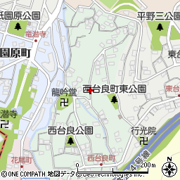 福岡県北九州市八幡東区西台良町周辺の地図