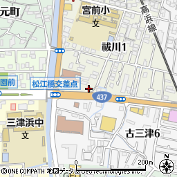 吉野家４３７号線三津浜店周辺の地図