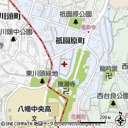 福岡県北九州市八幡東区祇園原町周辺の地図
