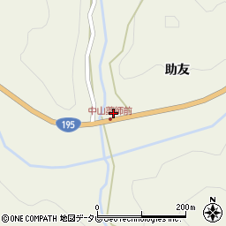 徳島県那賀郡那賀町中山助友11周辺の地図