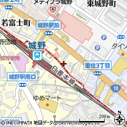 リパークＪＲ城野駅前駐車場周辺の地図