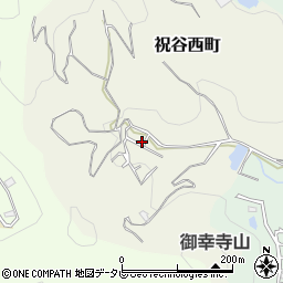 愛媛県松山市祝谷西町周辺の地図