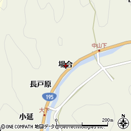 徳島県那賀郡那賀町中山場合周辺の地図