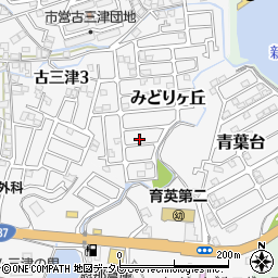愛媛県松山市みどりヶ丘7-5周辺の地図