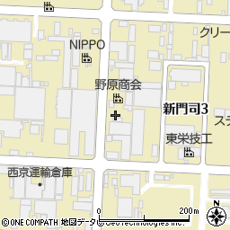 福岡トランス株式会社　新門司パッキングセンター周辺の地図