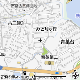 愛媛県松山市みどりヶ丘7周辺の地図
