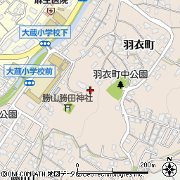 福岡県北九州市八幡東区羽衣町21周辺の地図