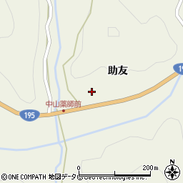 徳島県那賀郡那賀町中山助友61周辺の地図
