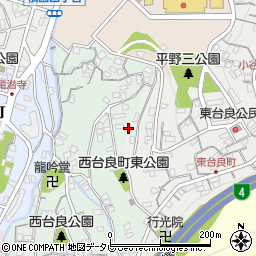 福岡県北九州市八幡東区西台良町4周辺の地図