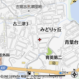 愛媛県松山市みどりヶ丘7-8周辺の地図