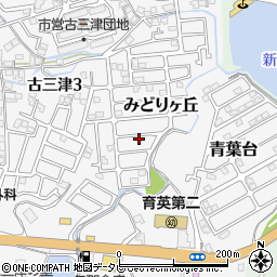 愛媛県松山市みどりヶ丘7-12周辺の地図