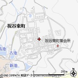 愛媛県松山市祝谷東町周辺の地図
