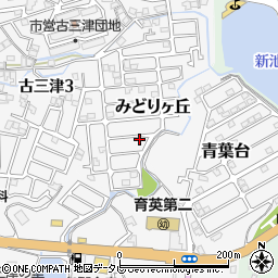 愛媛県松山市みどりヶ丘7-14周辺の地図