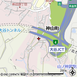 かみやま荘周辺の地図