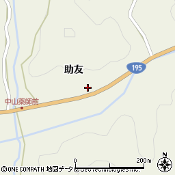 徳島県那賀郡那賀町中山助友53周辺の地図