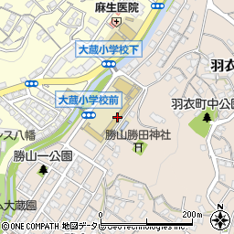 北九州市立大蔵小学校周辺の地図