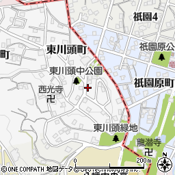 福岡県北九州市八幡西区東川頭町周辺の地図