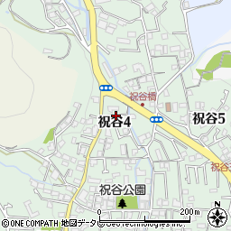 愛媛県松山市祝谷周辺の地図