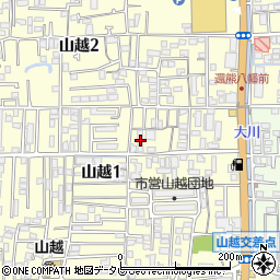 エンブレム山越周辺の地図