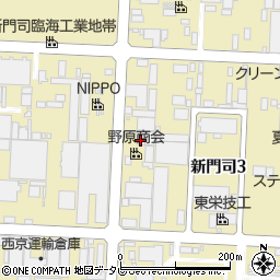 川本工業新門司工場周辺の地図