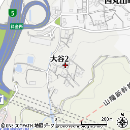 福岡県北九州市八幡東区大谷周辺の地図