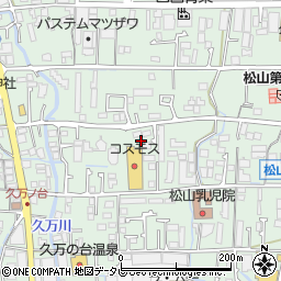 愛媛県松山市久万ノ台周辺の地図