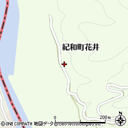 三重県熊野市紀和町花井周辺の地図