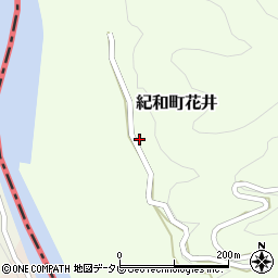 三重県熊野市紀和町花井周辺の地図