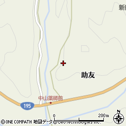 徳島県那賀郡那賀町中山造道周辺の地図