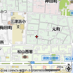 愛媛県松山市元町4-29周辺の地図