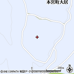 和歌山県田辺市本宮町大居908周辺の地図