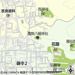 還熊八幡神社周辺の地図