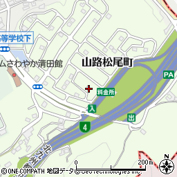 福岡県北九州市八幡東区山路松尾町17周辺の地図