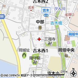 福岡県遠賀郡岡垣町吉木西周辺の地図
