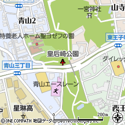 皇后崎公園周辺の地図