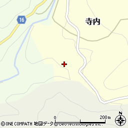 徳島県那賀郡那賀町寺内宮ノ前周辺の地図