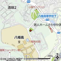 清田三丁目公園周辺の地図