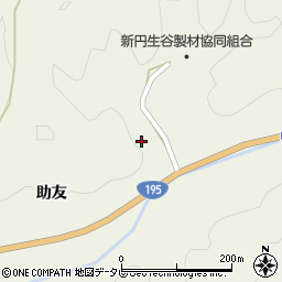 徳島県那賀郡那賀町中山黒沢西谷周辺の地図