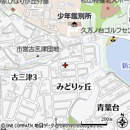 愛媛県松山市みどりヶ丘14-14周辺の地図