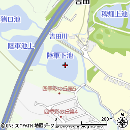 陸軍池周辺の地図