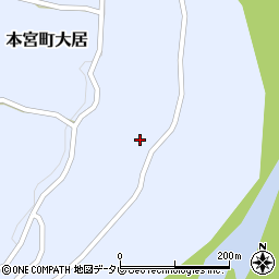 和歌山県田辺市本宮町大居463周辺の地図