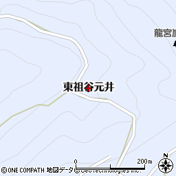 徳島県三好市東祖谷元井周辺の地図