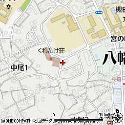 中尾一丁目東公園周辺の地図