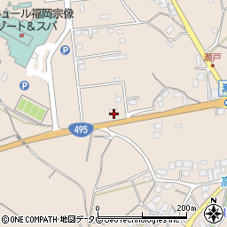 福岡県宗像市田野1291周辺の地図