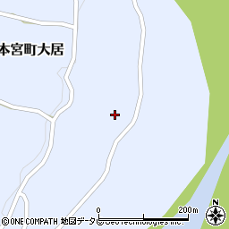 和歌山県田辺市本宮町大居500周辺の地図